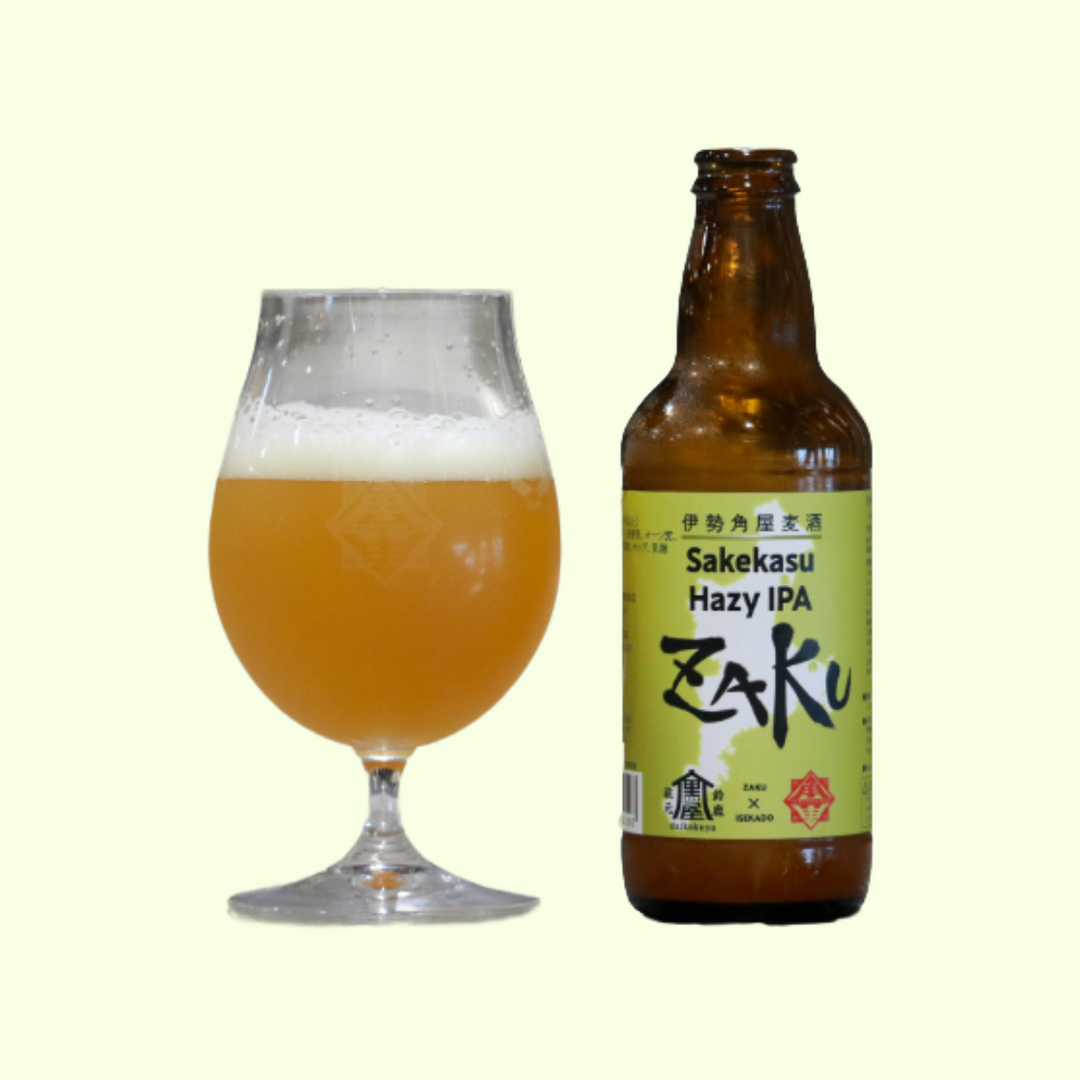 ISEKADOYA Hazy IPA con Sakekasu di Zaku